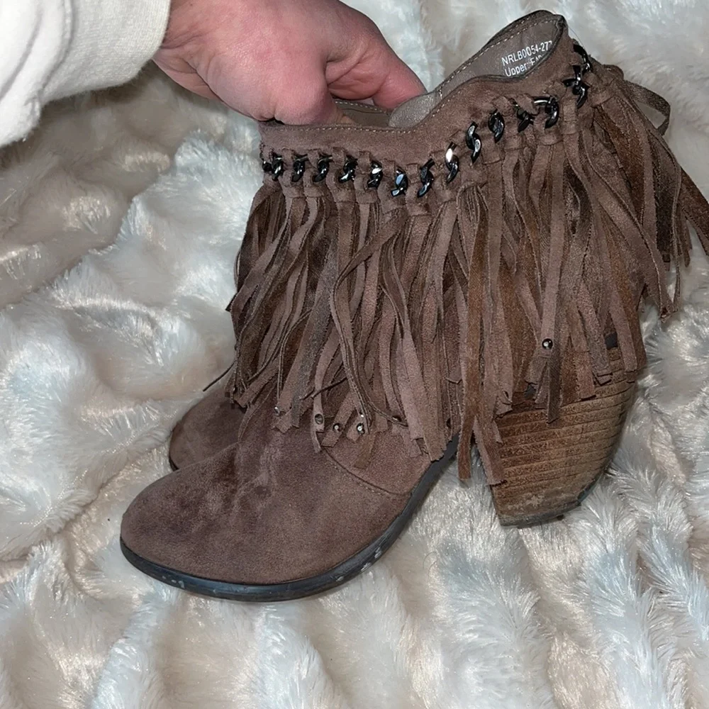 Not Rated Fringe Booties